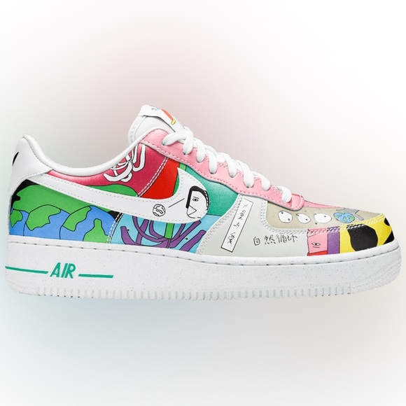 Nike Men’s Ruohan Wang x Nike Air Force 1 Low - Picture 2 of 10